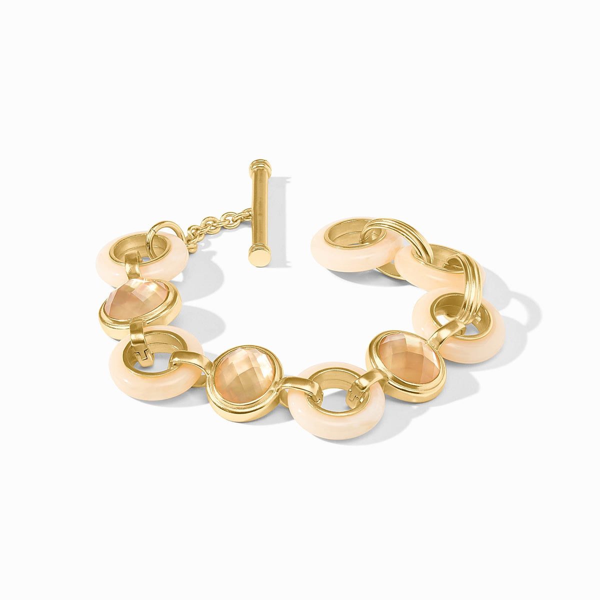 Julie Vos Carnaby Stone Bangle - Ivory - M main image 1