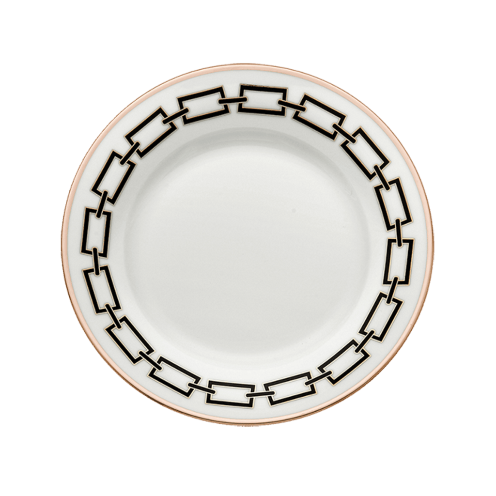 Ginori Catene Dessert Plate, Nero - Charles Mayer