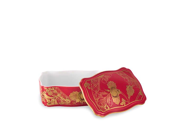 Ginori Oriente Italiano Rubrum Rectangular Trinket Box - Charles Mayer