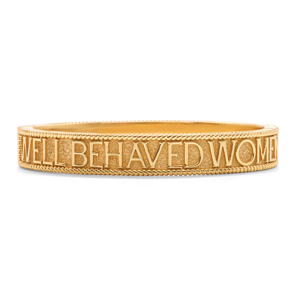 Capucine De Wulf Wit & Wisdom "Make History" Hinged Bangle - Charles Mayer
