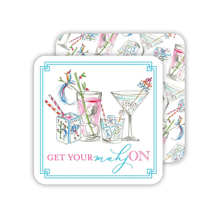 Rosanne Beck Mahjong Cocktails Coasters - Charles Mayer