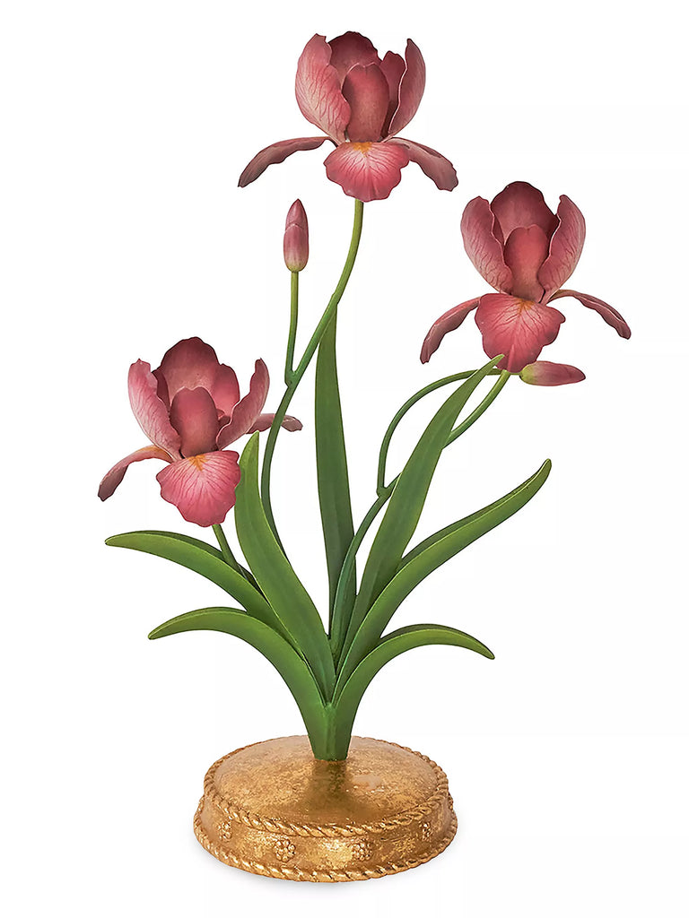Juliska Meadow Walk Iris 14" Pink Centerpiece Candelabra - Charles Mayer