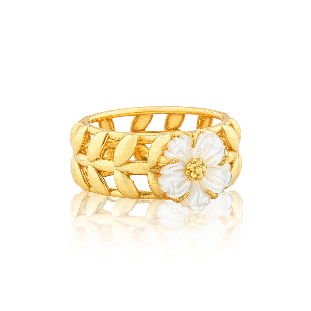 Capucine De Wulf Villandry Fleur Vine Ring, Size 7 - Charles Mayer
