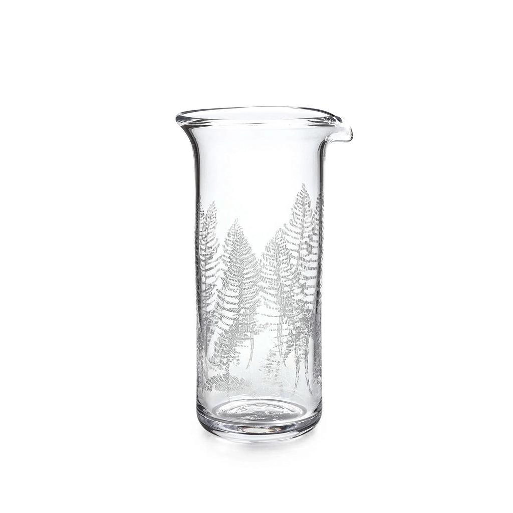 Simon Pearce Engraved Tall Fern Ascutney Bar Pitcher - Charles Mayer