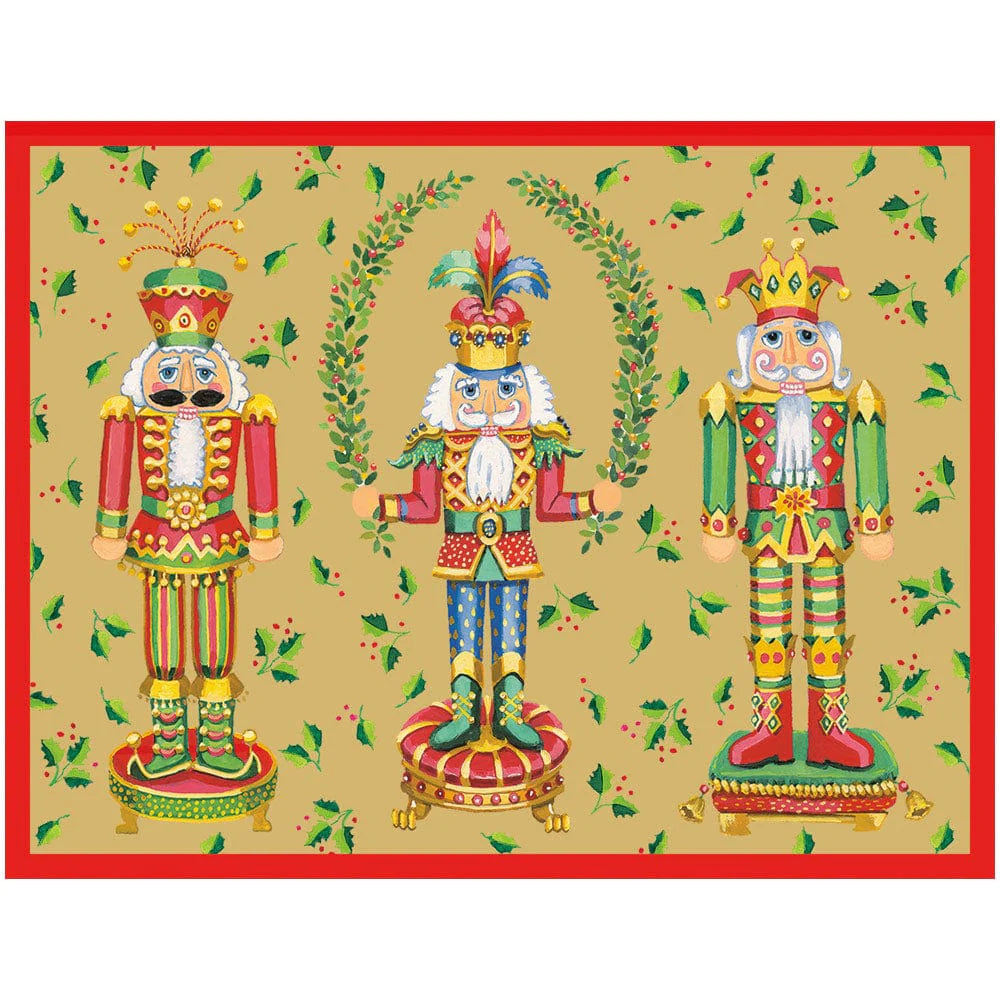 Caspari Nutcracker Christmas Cocktail Napkins, 20 count - Charles Mayer