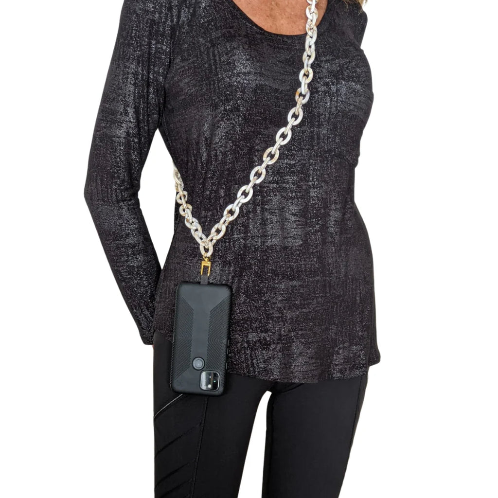 Miami Chains Vanilla Latte Crossbody Phone Chain - Charles Mayer