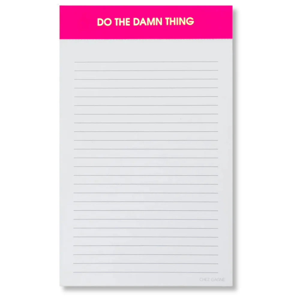 Chez Gagne Do the Damn Thing Notepad - Charles Mayer