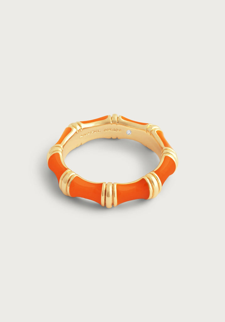 Anabel Aram Clementine & Gold Enameled Ring-Size 7 - Charles Mayer