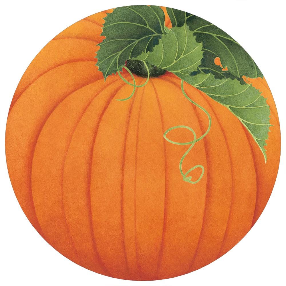 Caspari Pumpkin Paper Placemats, Set of 12 - Charles Mayer