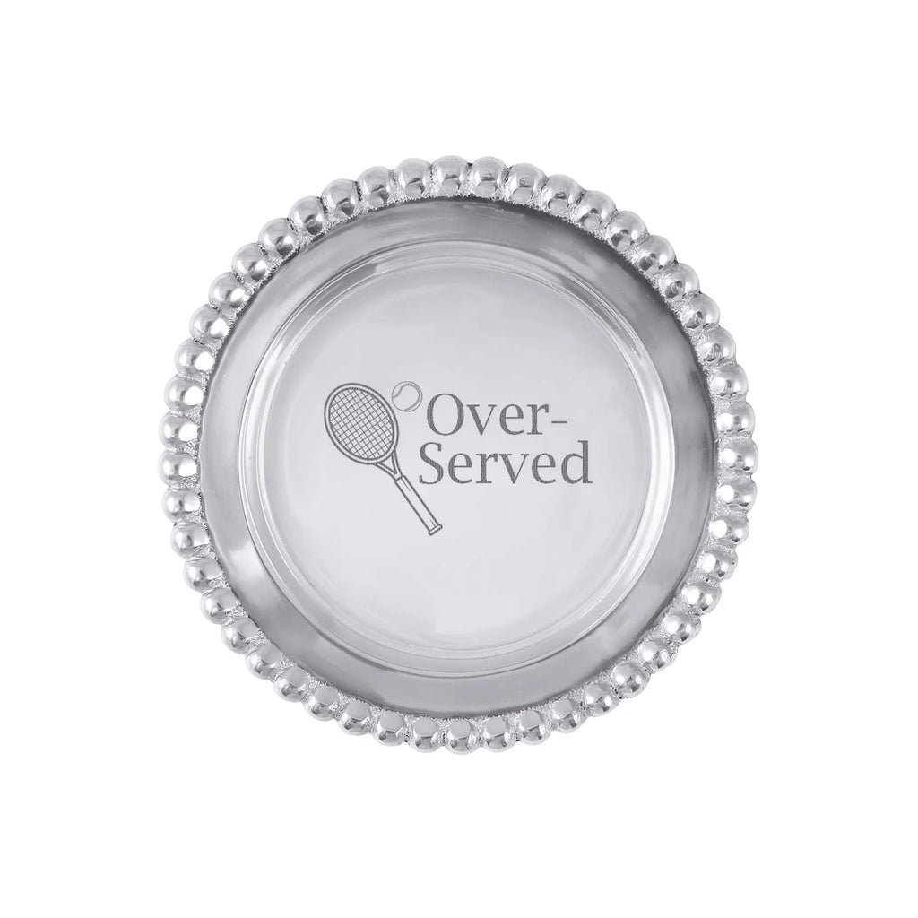 Mariposa Over-Served Beaded Wine Coaster - Charles Mayer