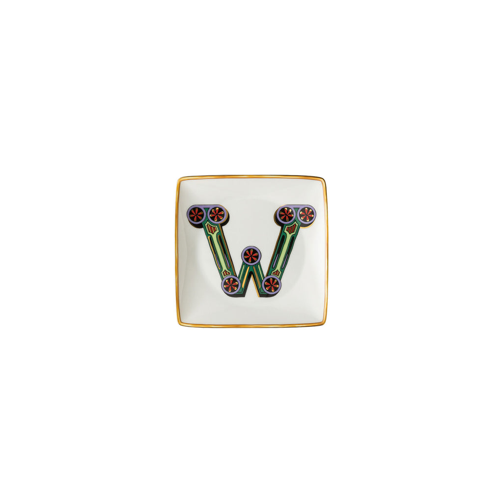 Versace Holiday Alphabet "W" Plate - Charles Mayer
