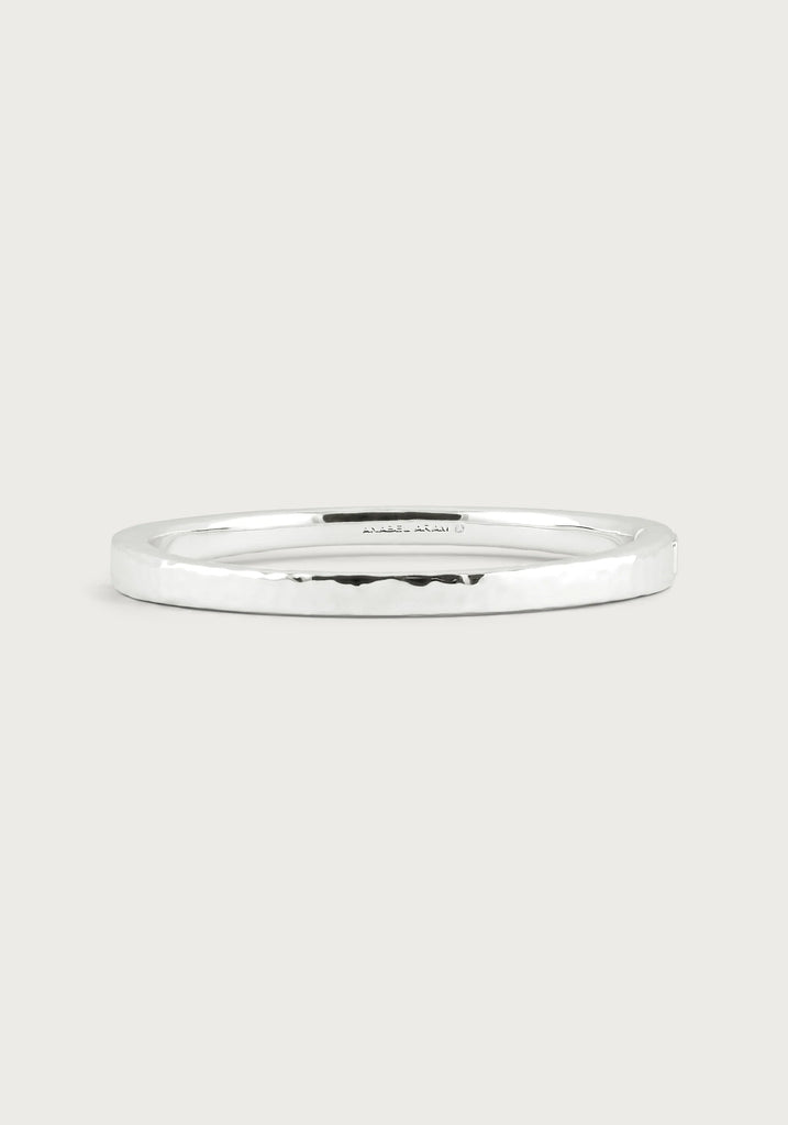 Anabel Aram Farrier Silver Medium Hinged Bangle - Charles Mayer