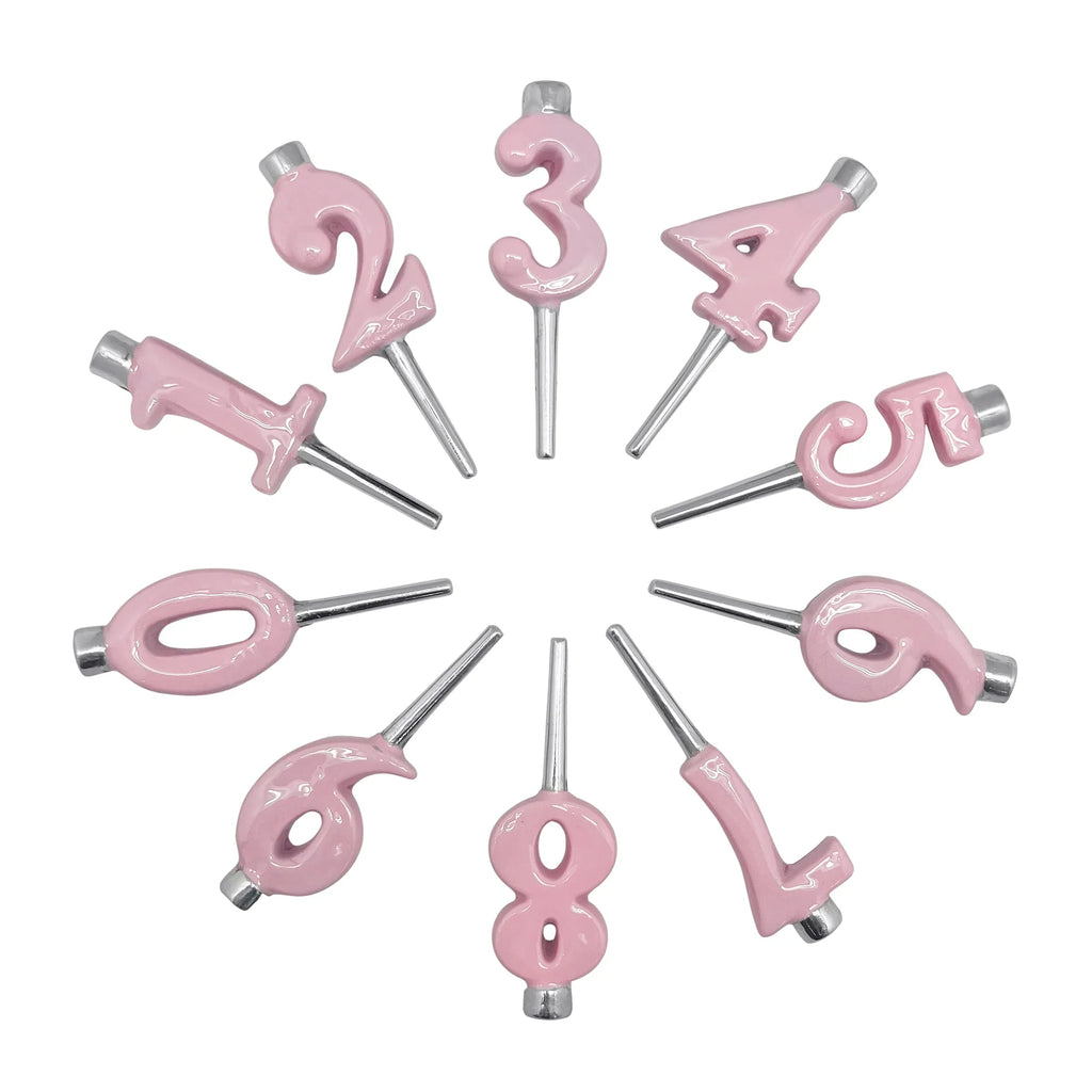 Mariposa Pink Candle Number Holder Set - Charles Mayer