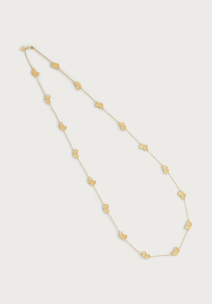 Anabel Aram Butterfly Gold Long Station Necklace - Charles Mayer