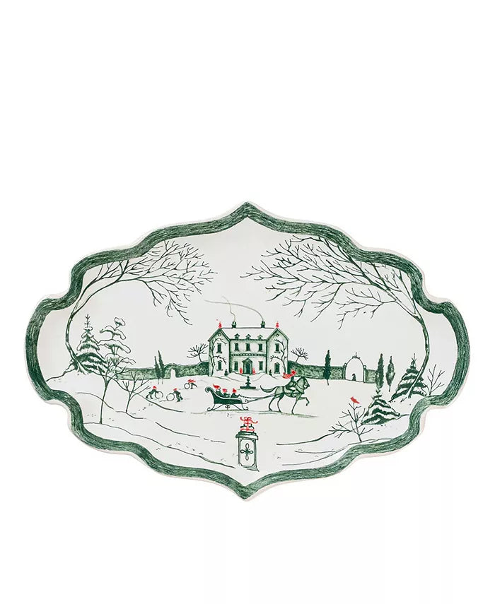 Juliska Country Estate Evergreen Small Gift Tray - Charles Mayer