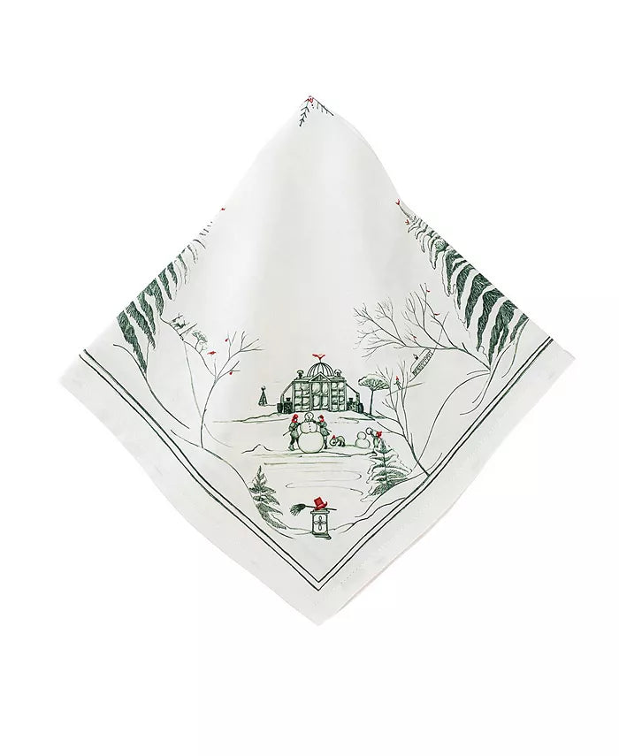 Juliska Winter Frolic Evergreen Napkin - Charles Mayer