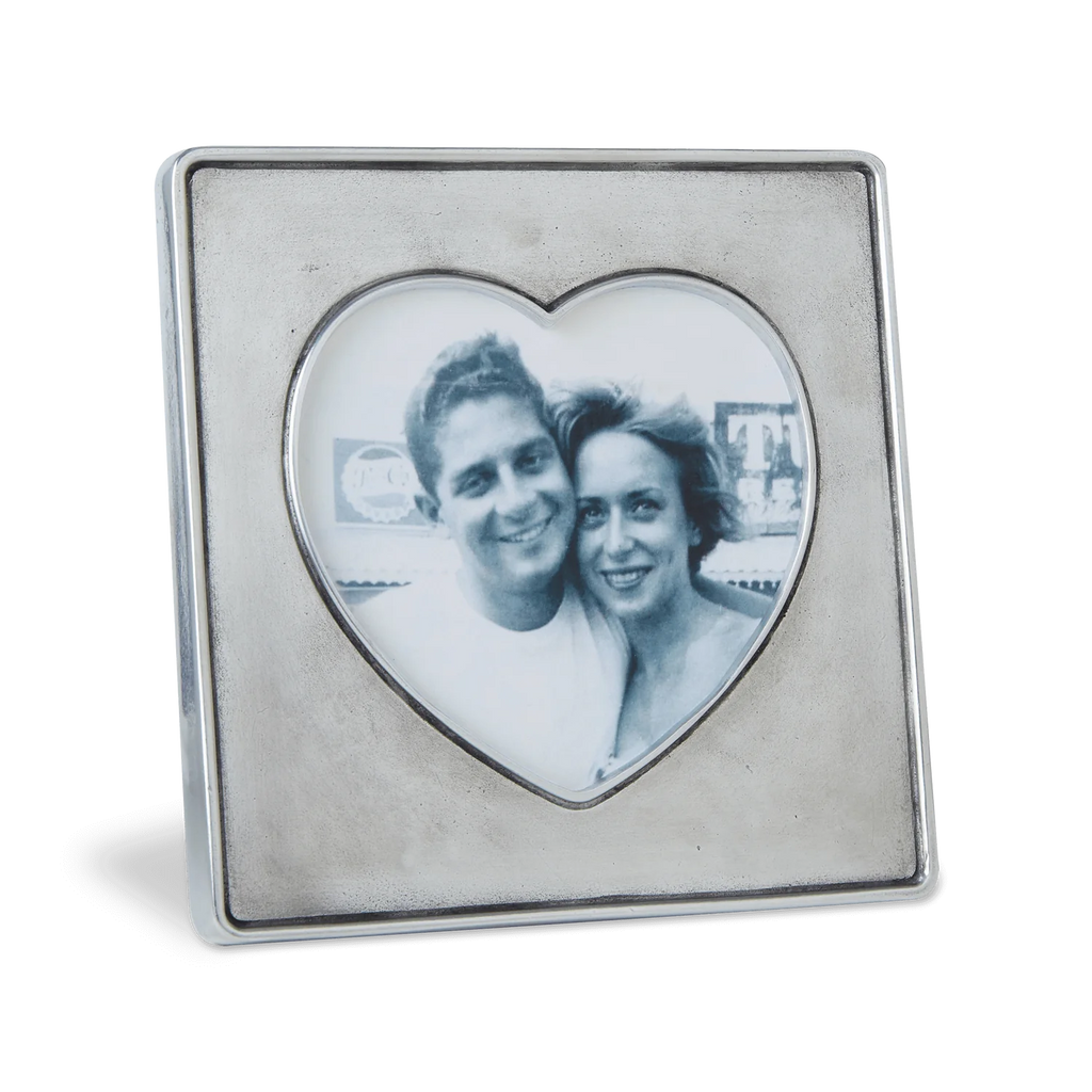 Match Pewter Heart in Square Frame - Charles Mayer