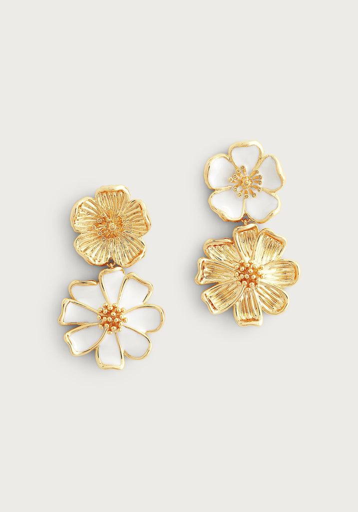 Anabel Aram Wildflowers Mixed Drop Earrings - Charles Mayer