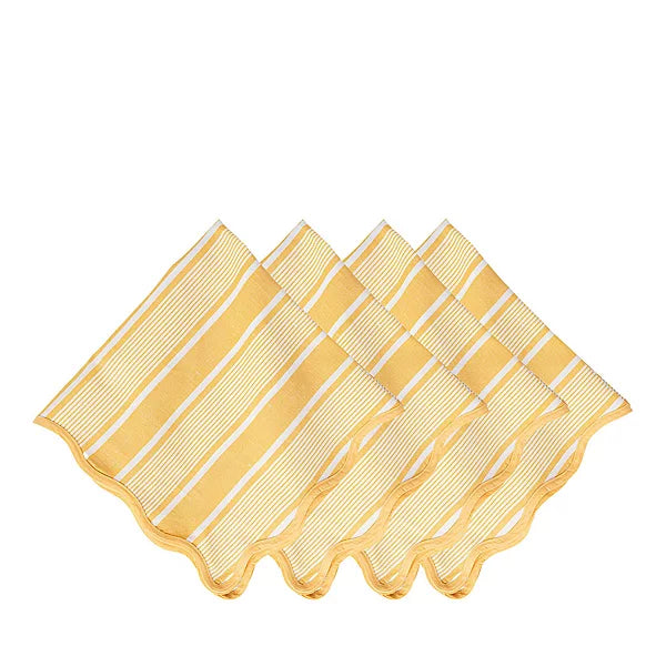 Juliska Cabana Stripe Sunshine Napkin, Set of 4 - Charles Mayer