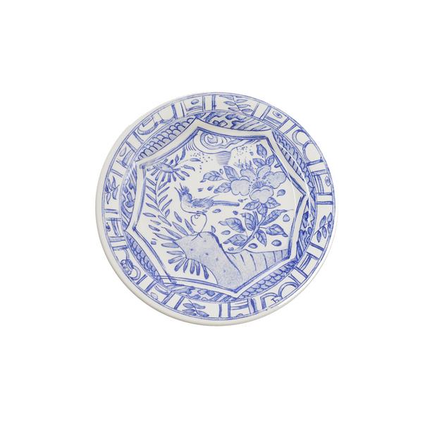 Gien Oiseau Bleu Canape Plate - Charles Mayer