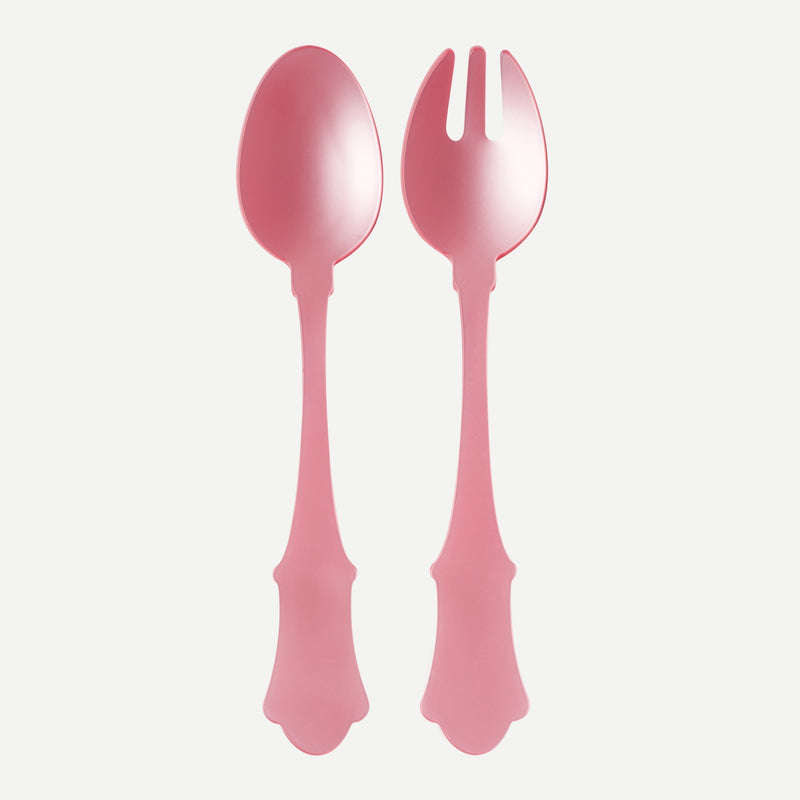 Sabre Honorine 2 Pc. Salad Set, Pink Candy - Charles Mayer