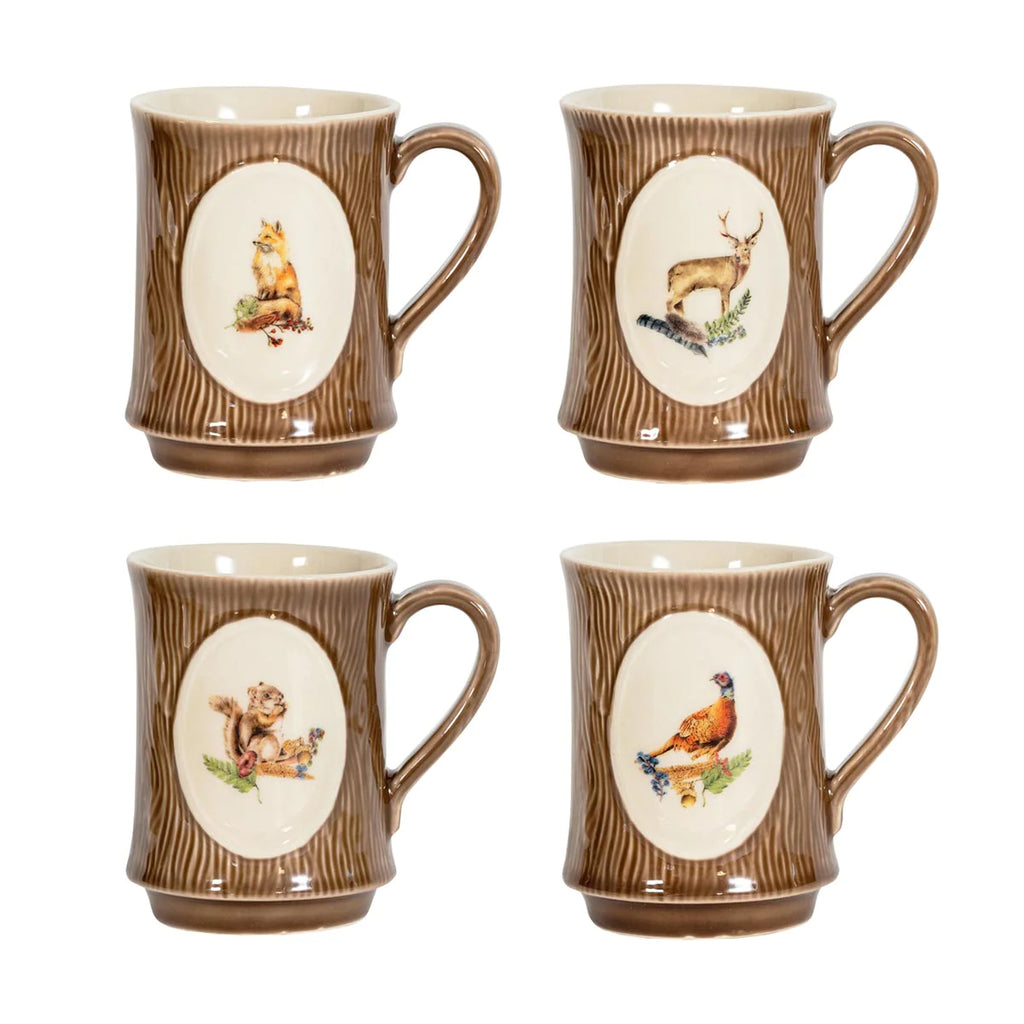 Juliska Forest Walk Animal Mugs, Assorted, Set of 4 - Charles Mayer
