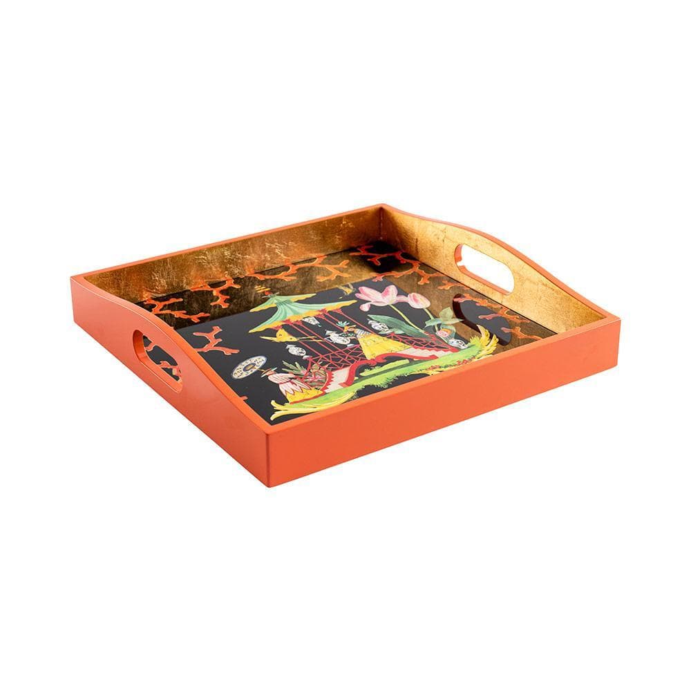 Caspari The Courtship Square Tray - Charles Mayer