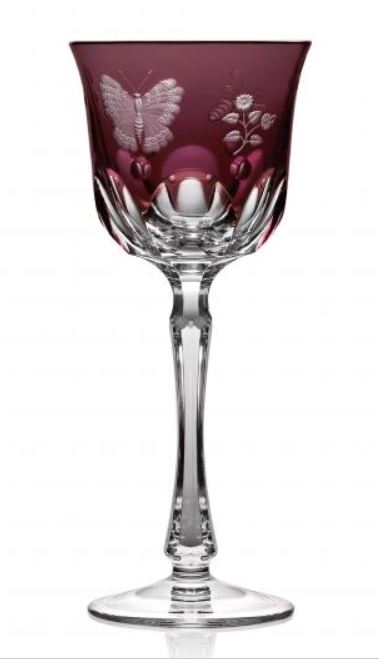 Varga Crystal Springtime Amethyst Wine Glass - Charles Mayer