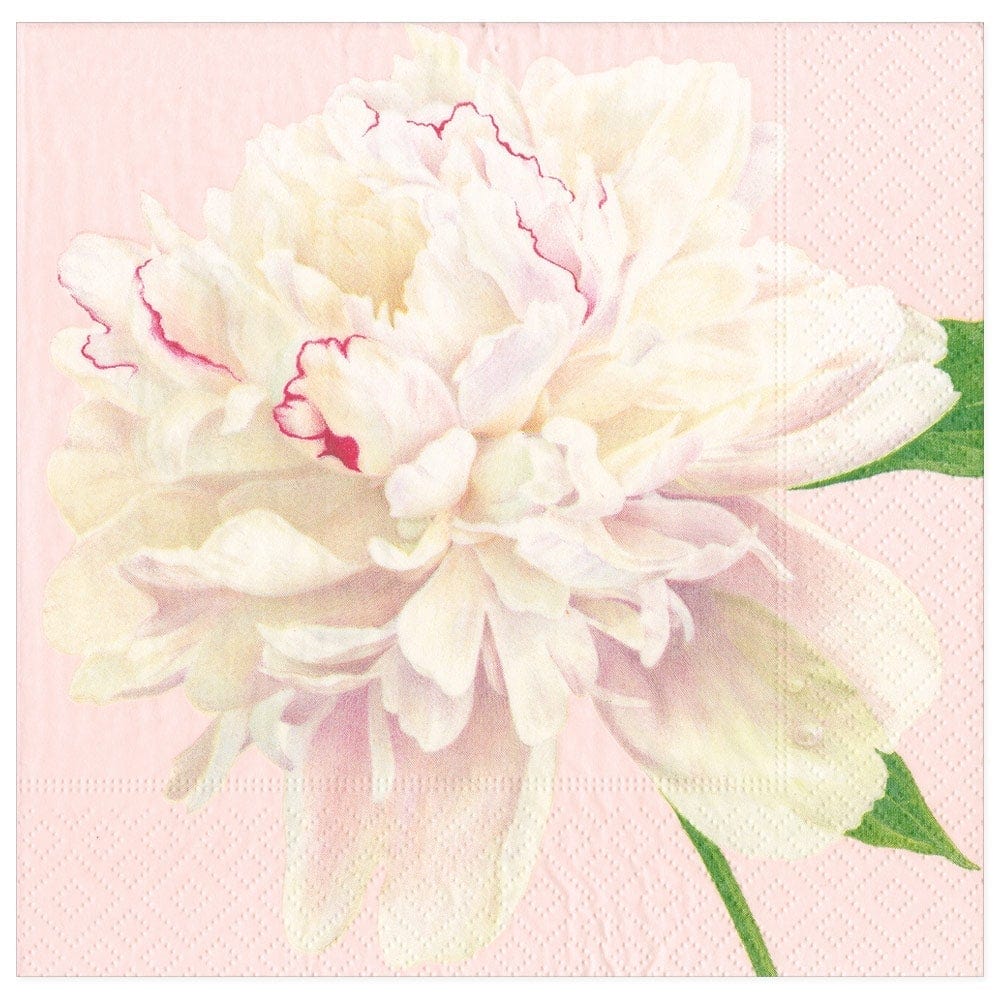 Caspari Duchess Peonies Blush Dinner Napkins - Charles Mayer