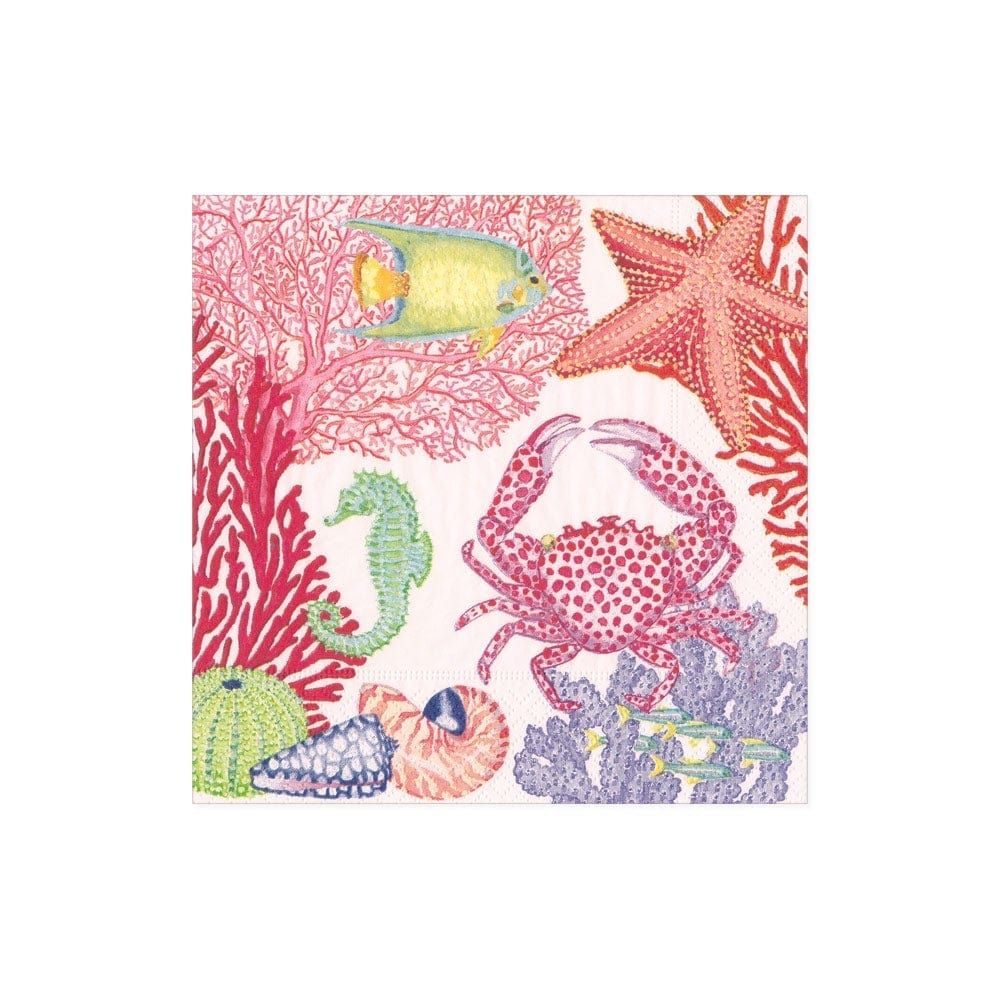 Caspari Under the Sea Cocktail Napkins - Charles Mayer