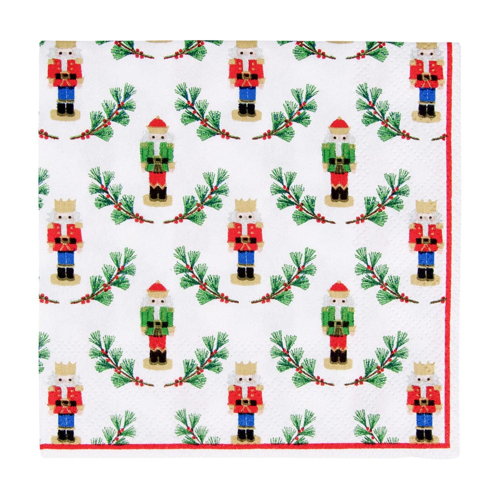 Caspari Little Nutcracker Cocktail Napkin - Charles Mayer