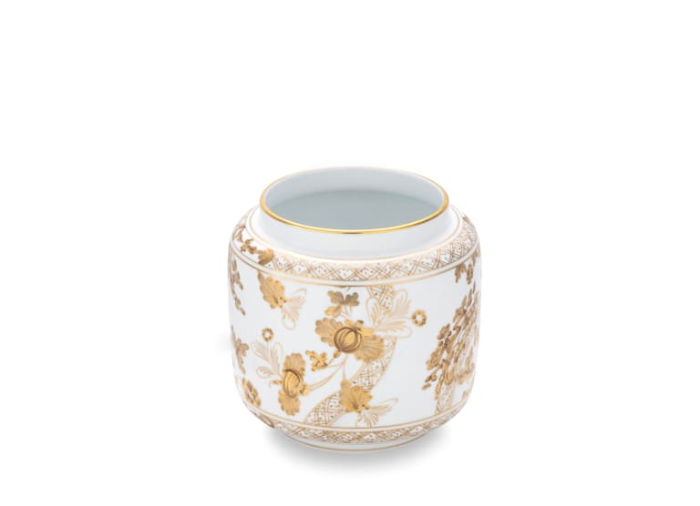 Ginori Oriente Italiano Aurum Candle Holder Vase - Charles Mayer