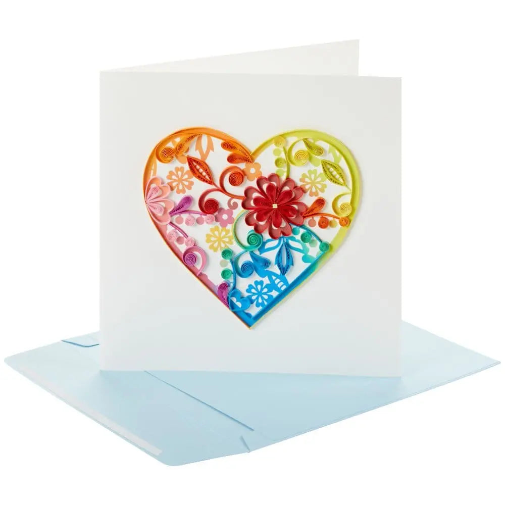 Niquea.D Quilled Heart Blank Card - Charles Mayer