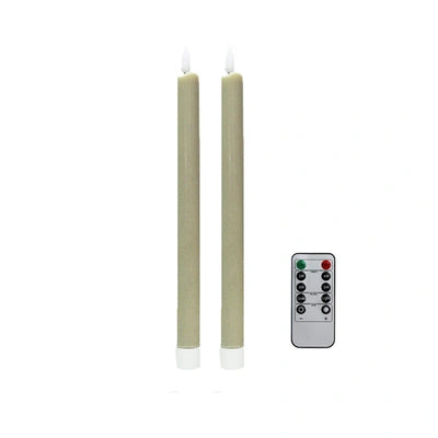 Addison Ross LED Cappaccino Candle, Set/2 - Charles Mayer