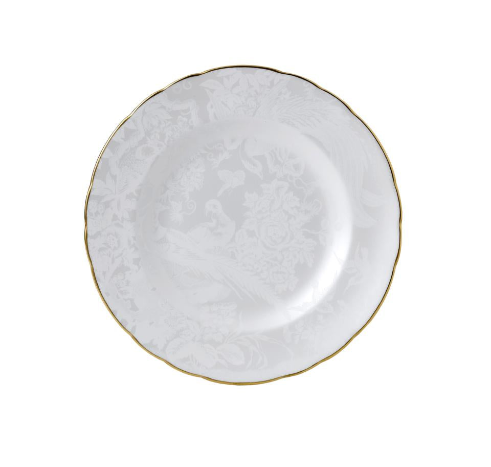 Royal Crown Derby Pearl Aves Salad Plate - Charles Mayer