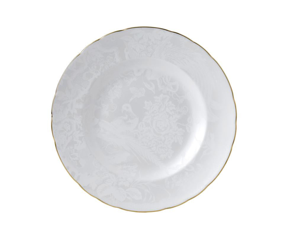 Royal Crown Derby Pearl Aves Dinner Plate - Charles Mayer