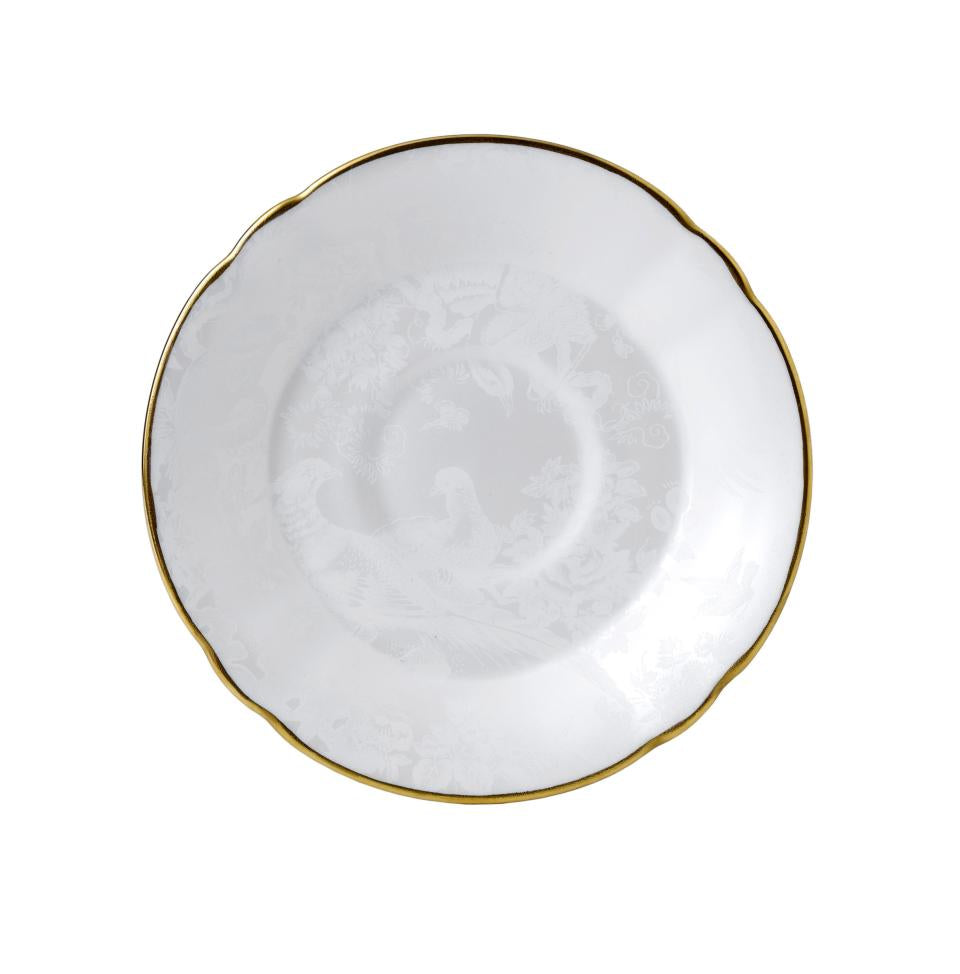 Royal Crown Derby Pearl Aves Cup & Saucer - Charles Mayer
