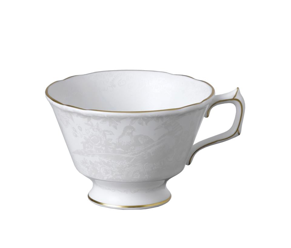Royal Crown Derby Pearl Aves Cup & Saucer - Charles Mayer