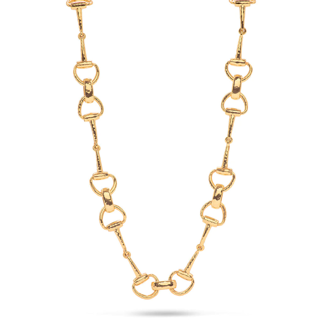 CAPUCINE DE WULF 20" Snaffle Bit Gold Necklace - Charles Mayer