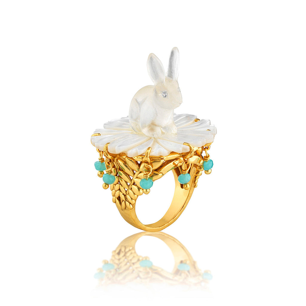Capucine De Wulf Villandry Bunny Ring, Size 7 - Charles Mayer