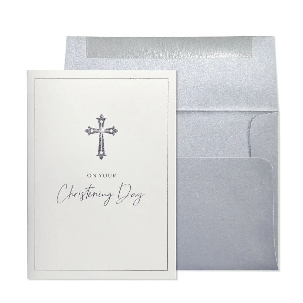 Niquea.D Cross Christening Card - Charles Mayer