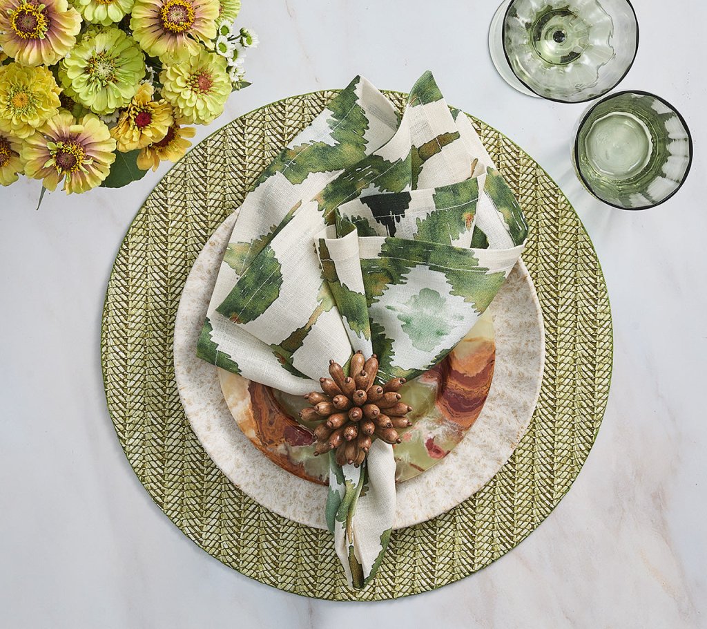 Kim Seybert Chevron Moss Placemat - Charles Mayer