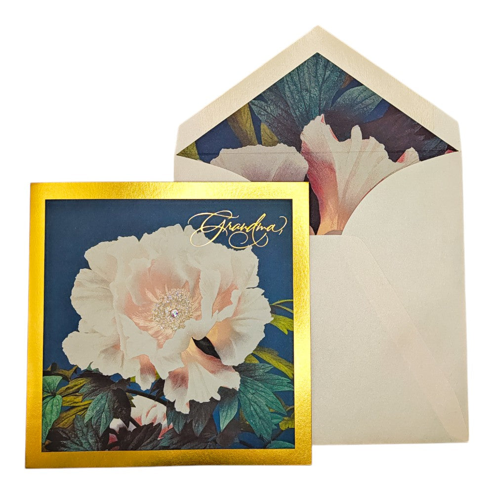 Niquea.D Pink Rose Grandma Mother's Day Card - Charles Mayer