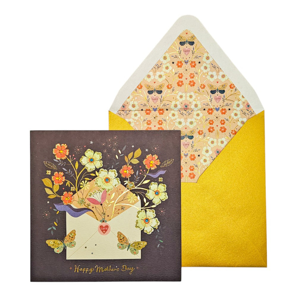 Niquea.D Envelope with Flowers Mother's Day Card - Charles Mayer
