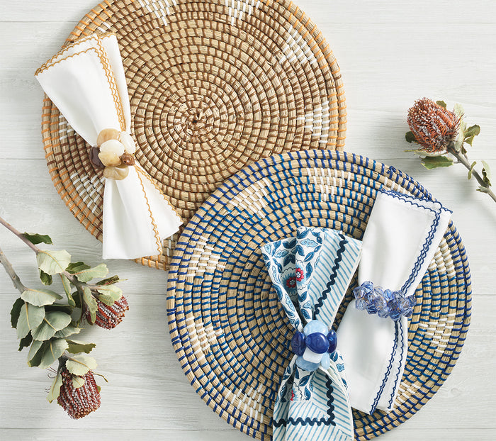 Kim Seybert Majorelle Placemat Navy/Blue - Charles Mayer