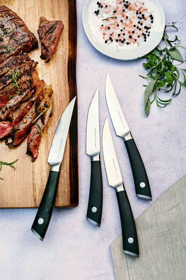 Vietri Coltelli Black Steak Knives, Set/4 - Charles Mayer
