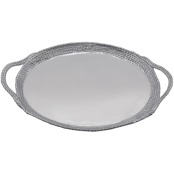 Mariposa Rope Oval Cocktail Tray - Charles Mayer