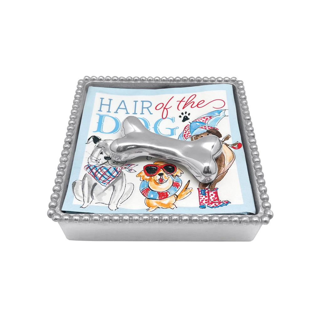 Mariposa Dog Bone Beaded Napkin Box Set - Charles Mayer