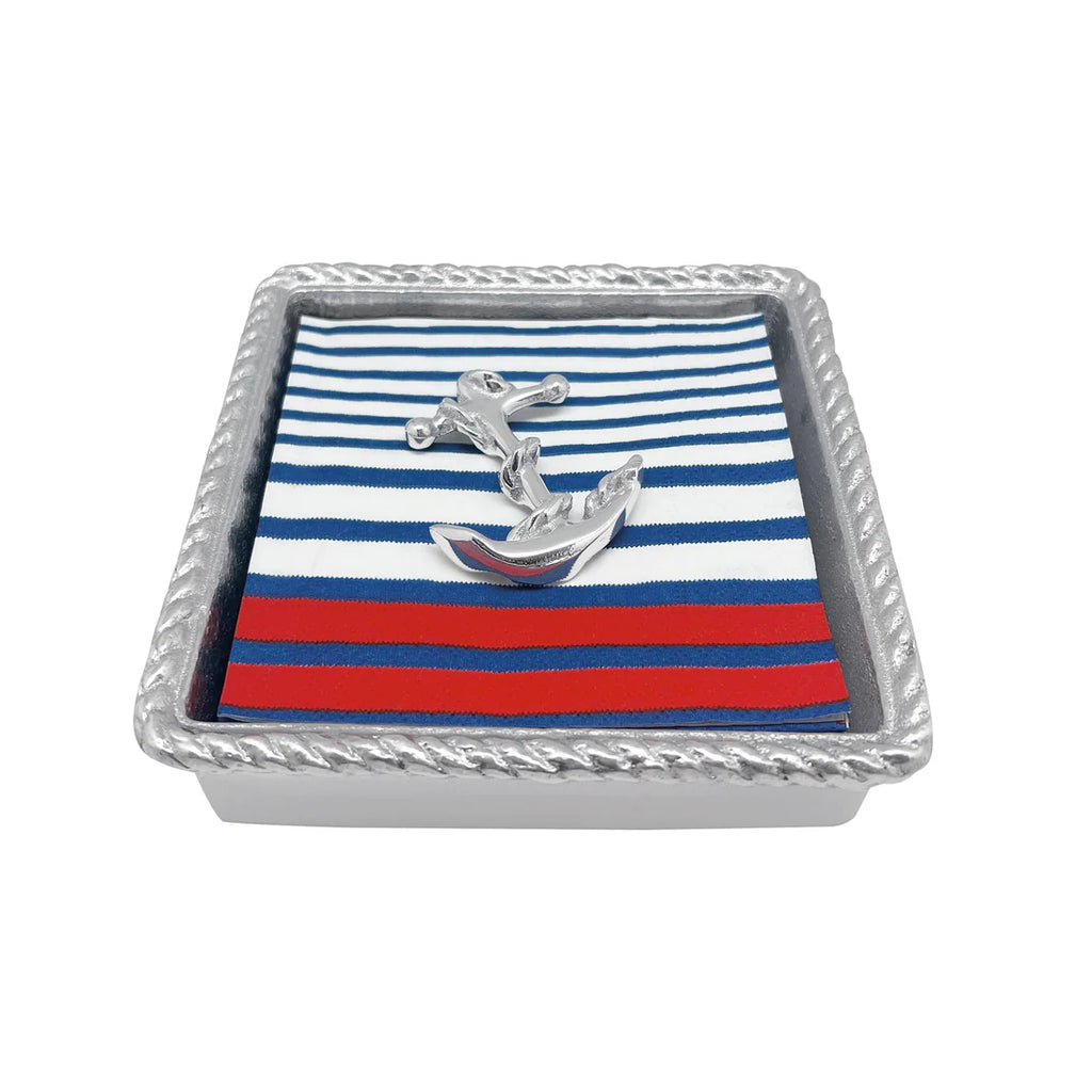 Mariposa Anchor Rope Napkin Box Set - Charles Mayer