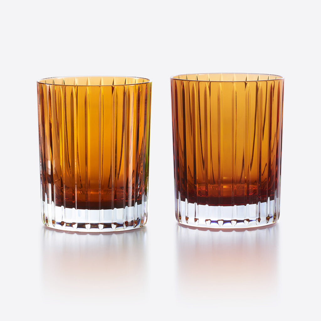 Baccarat Harmonie Orange Joy Tumblers, Set of 2 - Charles Mayer